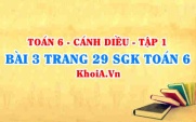 Bài 3 trang 29 SGK Toán 6 tập 1 Cánh Diều